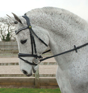 Bride flash anatomique de qualité professionnelle pour l'équitation Logo personnalisé Meilleure vente bas prix avec cuir de haute qualité - Product Image 1