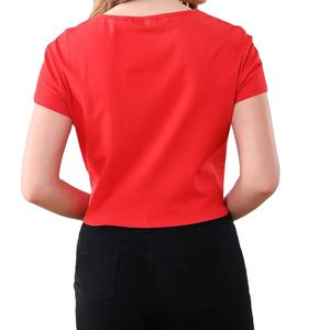 เสื้อยืดครอปของผู้หญิงแบบลำลองเสื้อครอป2026สำหรับฤดูร้อนดีไซน์มืออาชีพ - Product Image 5