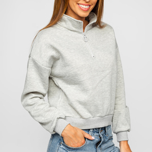 Unisex Casual Plus Size Multi-Color Block <b>Half</b> Zipper Hoodies Outdoor Women's <b>Sweatshirts</b> with Digital Printing for Winter - Product Image 1