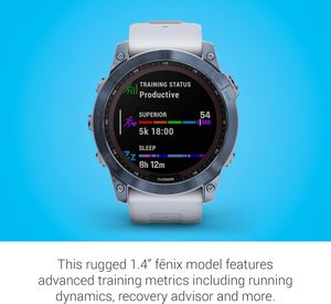 Fenix 7X zaffiro solare, Smartwatch avventura, w/capacità di ricarica solare, robusto orologio GPS all'aperto, Touchscreen - Product Image 4