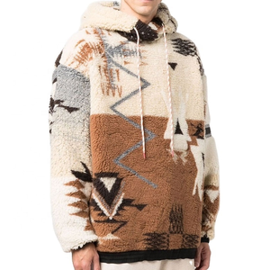 Sweat à capuche Sherpa à fermeture éclair quart vierge de qualité supérieure pour hommes Sweat à capuche d'hiver de haute qualité en coton mélangé, Option personnalisée en vrac - Product Image 6