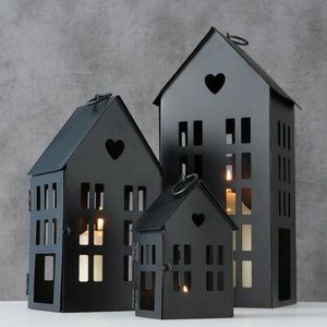 Decorative High Quality New Design Antique Hut House Galvanized Material <b>Table</b> Top Christmas <b>Decoration</b> Used - Product Image 5