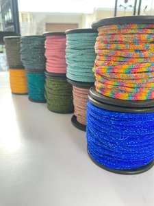 100% Polyester Metallic Knitted <b>Thread</b> Yarn Cord for Embroidery Crochet Raw Pattern Eco-Friendly Wholesale Kushang Textile - Product Image 4