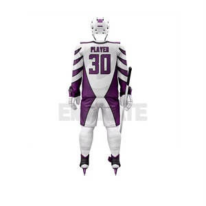 Nouveauté - Ensembles de tenues de hockey sur glace - Couleurs et motifs personnalisés - Tissu 100% polyester respirant et à séchage rapide - Product Image 3