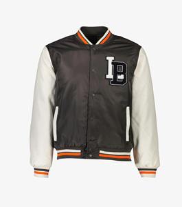 Chaqueta Universitaria de Invierno para Hombre, Logotipo Frontal, Cortavientos, Calefactable, Ligera, Diseño Retro de Satén, a la Moda - Product Image 2