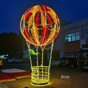 PRE-LIT GÉANT LED COLORÉ BALLON À <span class=keywords><strong>AIR</strong></span> CHAUD MARIAGE JARDIN DÉCORATION LED CADRE WAIRE IP65 IP66 ÉTANCHE LUMIÈRES LED - Product Image 1