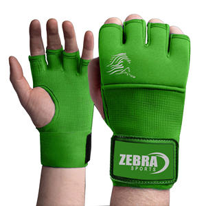 ZEBRA SPORTS Custom Made Cotton Neoprene Boxing Gloves Comfortable Inner Gel Adjustable Hook Loop Wrist <b>Strap</b> for Outdoor Use - Product Image 5