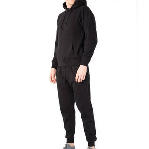 Ensemble de survêtements 2 pièces pour homme, sweat à capuche zippé, jogging athlétique, tenue décontractée avec poches, survêtements - Product Image 4