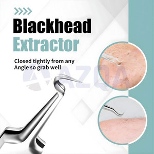 Premium Quality Stainless Steel <b>Blackhead</b> Remover Acne <b>Tool</b> Kit Tweezers Comedone <b>Extractor</b> Set with Storage Case - Product Image 3
