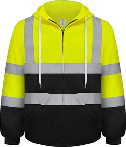 Sudaderas de Seguridad de Alta Calidad, Sudadera de Forro Polar Reflectante para Clima Frío - Product Image 6