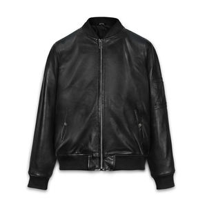 Meilleure vente Veste de motard en cuir de vachette originale pour homme Veste d'hiver en cuir imperméable de haute qualité, élégante et lisse pour homme - Product Image 1
