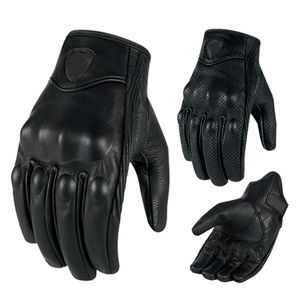 Gants de moto en cuir de mouton véritable personnalisés Protection de l'écran tactile Gants de moto en cuir pour moto - Product Image 5