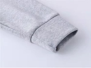 Sweat-shirt à capuche blanc personnalisé col rond unisexe 100% coton épais GSM surdimensionné sweat-shirt brodé col rond blanc hommes sweat-shirt - Product Image 3