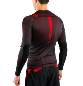 Men MMA Compression Rash Guard Set Jiu Jitsu <b>BJJ</b> <b>T</b> <b>Shirt</b> & Muay Thai Kickboxing Shorts Sports Suit - Product Image 3