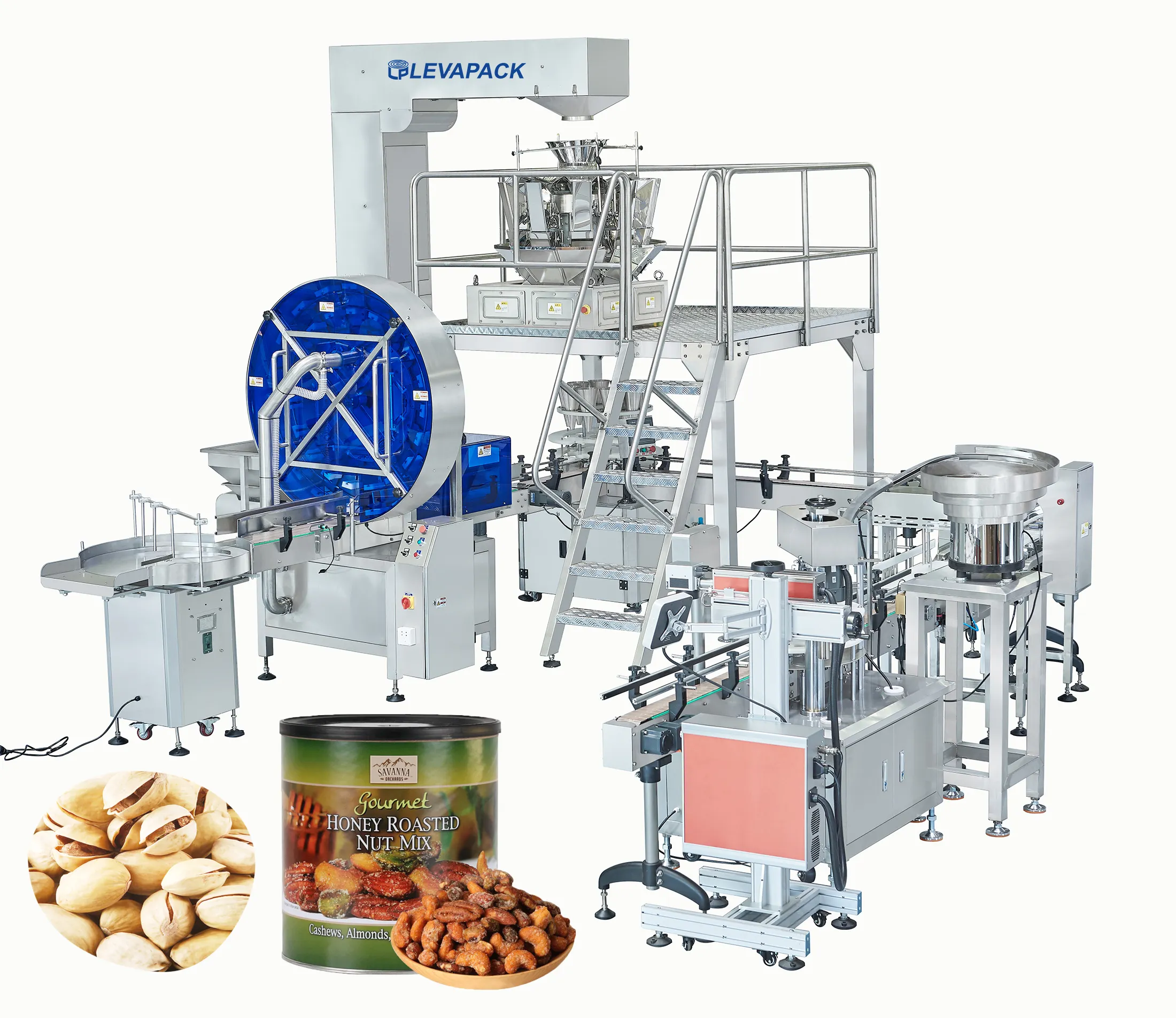 Desiccant Mushrooms Grain Pasta Potato Chips Small Bottle Filling And Capping Machine