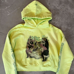 Logotipo gratis French Terry 450gsm Hoddie Pullover bordado personalizado 500 Gsm Heavyweight 100% algodón pesado Sudadera con capucha de gran tamaño para hombres - Product Image 1