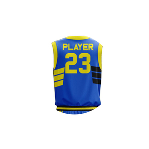 Kit d'uniforme de basket-ball personnalisé unisexe avec design imprimé par sublimation grande taille séchage rapide respirant 100% polyester sans manches - Product Image 4