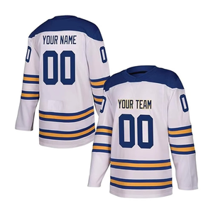 Maillot de hockey sur glace pour homme adulte avec logo personnalisé, 100% coton, impression numérique, respirant, antibactérien, séchage rapide, écologique - Product Image 4