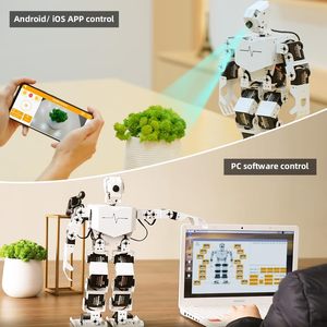 Robot humanoïde visuel intelligent à IA en plastique alimenté par Raspberry Pi 5 8 Go Kits de robots DIY unisexes pour adolescents et adultes Prend en charge l'application - Product Image 2