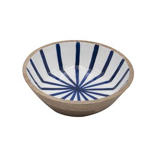 Cuenco de madera desechable con estampado de esmalte de diseño personalizado hecho a mano. - Product Image 1