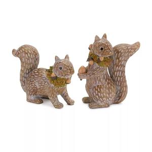 Decorative Harvest <b>Squirrel</b> Figure Set of 2 Housewarming Gift Handcrafts Creative <b>Squirrel</b> Figurine Small <b>Ornaments</b> Decoration - Product Image 3