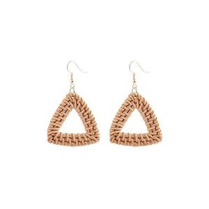 Best Selling Natural Rattan <b>Earrings</b> for Women with Heart Shape <b>Fashion</b> <b>Earrings</b> Trending Handwicker From Vietnam Wholesalers - Product Image 5