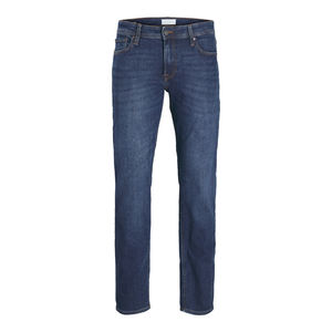 Pantalones Vaqueros de Mezclilla para Hombre, Tejido Transpirable, Corte Regular, Cintura Alta, 100% Algodón, Estilo Casual, Personalizables, para Trabajo - Product Image 1