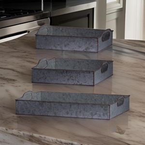 Plateau de service rond noir élégant avec base en verre et poignées en métal élégantes, parfait pour les divertissements modernes et la décoration intérieure - Product Image 5