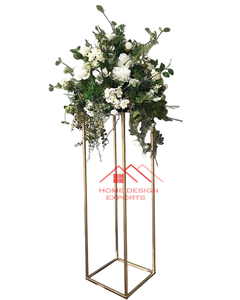 Centro de mesa de decoración de boda, zócalo de Metal, soporte de flores de Metal para Arreglo de decoración Floral, soporte de flores de Metal - Product Image 4