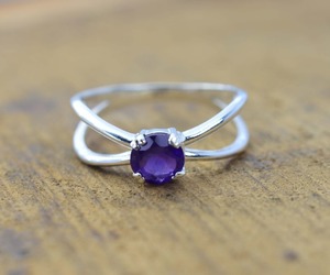 Women's 925 Sterling Silver Boho Style <b>Amethyst</b> Gemstone Engagement Wedding <b>Ring</b> Trendy Handmade Gift - Product Image 5