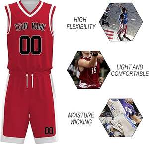 Uniforme de basket-ball léger de style unique de couleur unie uniforme de basket-ball de qualité supérieure pour adulte - Product Image 5