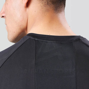 Camiseta de gimnasio transpirable Lisa para hombre, camiseta de manga corta para culturismo, ropa de gimnasio para hombre - Product Image 4