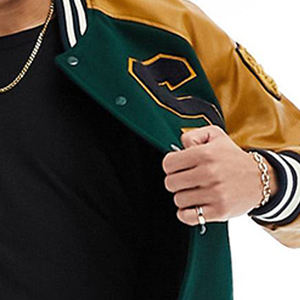 เสื้อแจ็กเก็ตหนังสำหรับผู้ชายเสื้อแจ็กเก็ตมีสไตล์ลำลองแบบสั่งตัด - Product Image 6