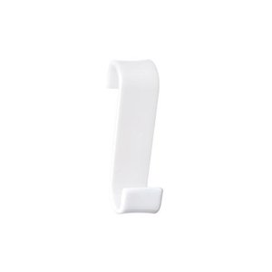 MERLINO Lacquered White <b>Bathroom</b> Hanger (3.2x6.7x12cm) 2025 20 Gedy Robe <b>Hooks</b> - Product Image 1