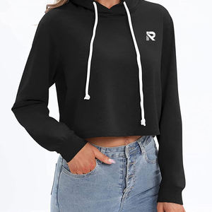 Tops courts grande taille pour femmes de haute qualité les plus populaires sweats à capuche impression personnalisée Streetwear en vente - Product Image 5
