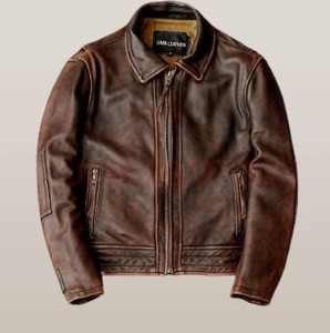 Vestes en cuir véritable de haute qualité classique mode agrafe durabilité intemporelle élégante élégance mat brillant 120g poids du tissu - Product Image 4