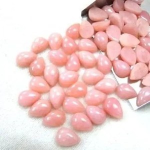 <b>3mm</b> 5mm Natural Pink Opal Smooth Pear Loose Cabochons Gemstone for Jewelry Making Necklace Ring <b>Earring</b> Pendant Alibaba Online - Product Image 2