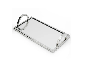 Plateau miroir unique fait main avec poignée Nouveau design d'ustensiles de cuisine Vaisselle pour la maison Fabricant de gros décoratif Exportateur - Product Image 1