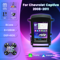 MEKEDE-Reproductor de audio TS para coche, Radio con Android, wifi, 4G, DVR, DSP, TMPS, para Chevrolet Captiva 2008-2011