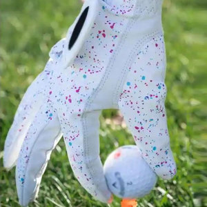 Guantes de Golf de Último Diseño, Alta Calidad, Dedos Completos, Antideslizantes, Ligeros, Cuero Genuino, Cierre de Gancho y Bucle, Hechos en Pakistán - Product Image 3