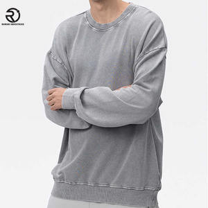 เสื้อสเวตเตอร์สำหรับผู้ชายเสื้อสเวตเตอร์มีฮู้ดสไตล์สตรีทแวร์ผ้าหินพิมพ์ลายตามสั่ง - Product Image 3