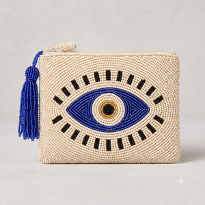 Colorful Seed Beads Beaded Embroidery <b>Mini</b> Coin <b>Pouch</b> Elegant Beaded Seed Beads Coin <b>Pouch</b> With Stylish Design - Product Image 4
