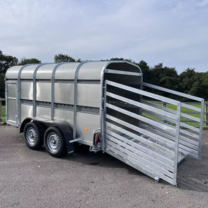 Semi-remorque en acier robuste pour le transport de bétail, de moutons et de porcs, équipement agricole de qualité supérieure - Product Image 1