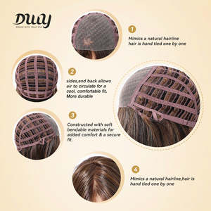 Soraya-DWY Libera Free Part Mid-Length Natural Straight Light Brown Synthetic <b>Wig</b> - Product Image 4