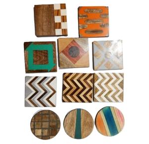 Sous-verre créatif en bois et résine, sous-verre moderne, tapis et coussinets, vaisselle, articles de table, prix d'usine - Product Image 1