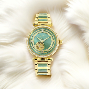 Reloj Mecánico Automático GEZFEEL Diseño Clásico GFL-Z1223G para Hombre y Mujer, Reloj de Jade de Lujo, Certificado por el Fabricante - Product Image 1