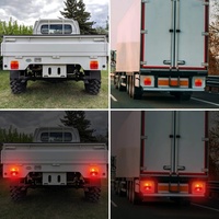 Kit de feux arrière magnétiques Emark pour remorque, 12V universel, 4 fonctions, prise 7 broches, étanche, 4000 Lm, feux arrière de camion