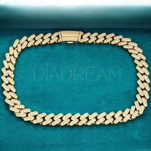 Chaîne à maillons ultra luxueuse en argent 925 entièrement glacé HipHop Cut Leb Grown Diamond pour hommes Party Wear Jewelry - Product Image 6