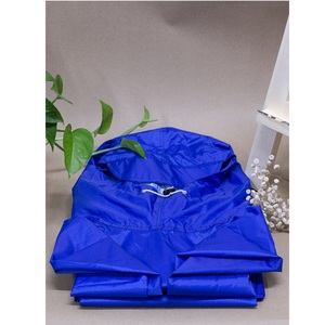Imperméables pour une personne OEM 120cm de long à capuche couleur personnalisée imperméable tissu en nylon pour le cyclisme et la moto - Product Image 1