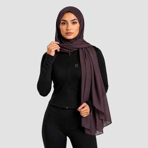 Hijab triangulaire lavable GAI Basic de couleur mauve - Product Image 1